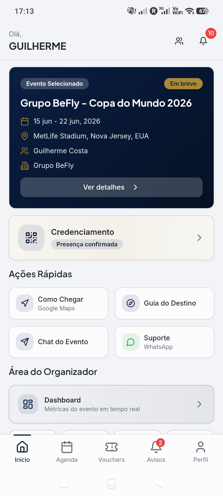 App screen